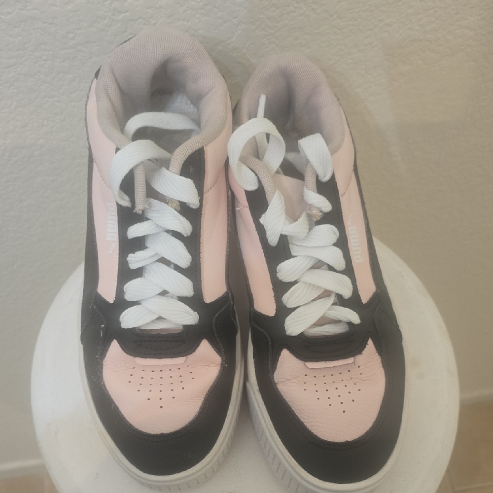 Puma Black and Pink Athletic Shoes